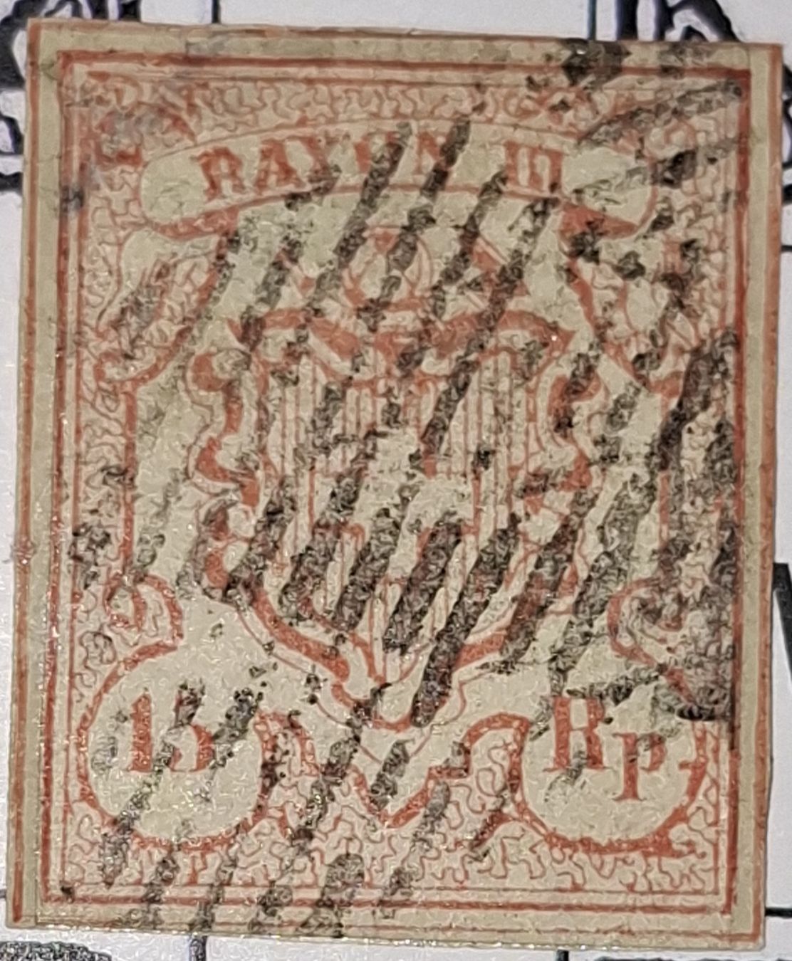 Tutti i francobolli: Rayon Nr. 18 Typ 10 Repariert Kat. 1000.- – Usato da Balgach venduto da SIMEON27