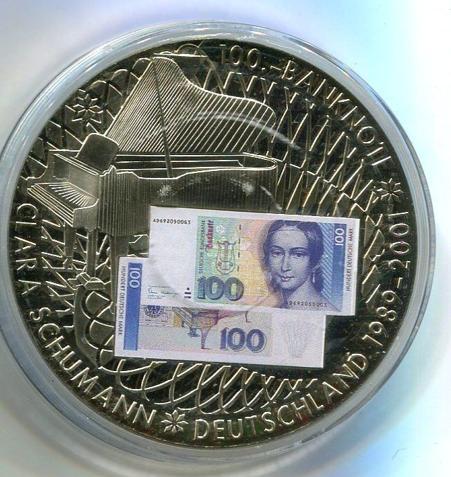 Medaillen: Medaille 100 DM Clara Schumann. PP. – Neu und originalverpackt aus Basel von Butsch5