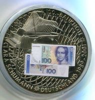 Medaille 100 DM Clara Schumann. PP.