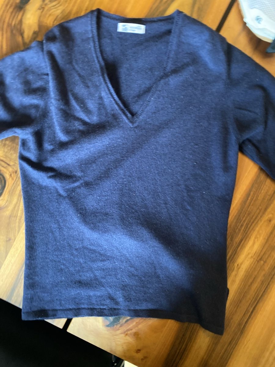 Maglioni & Felpe: Johnstons Kaschmir Pullover, Grösse L, Dunkelblau, Top! – Usato da Bern venduto da paultschur11 1