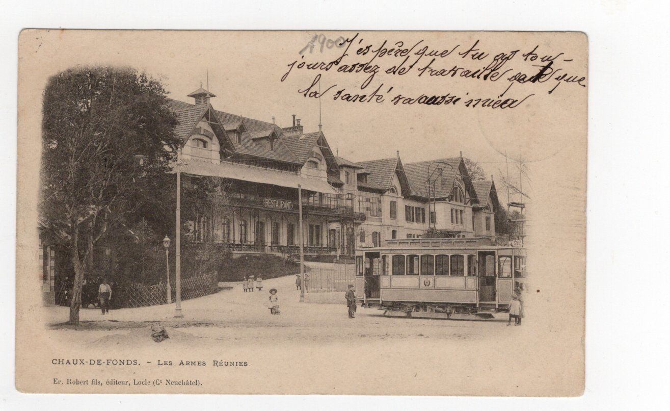 Cartoline postali: La Chaux-de Fonds Tram – Usato da Rapperswil SG venduto da INTELVI