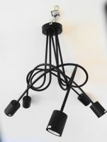Deckenlampe 5 flammig Spirallampe Industrial Look Metall