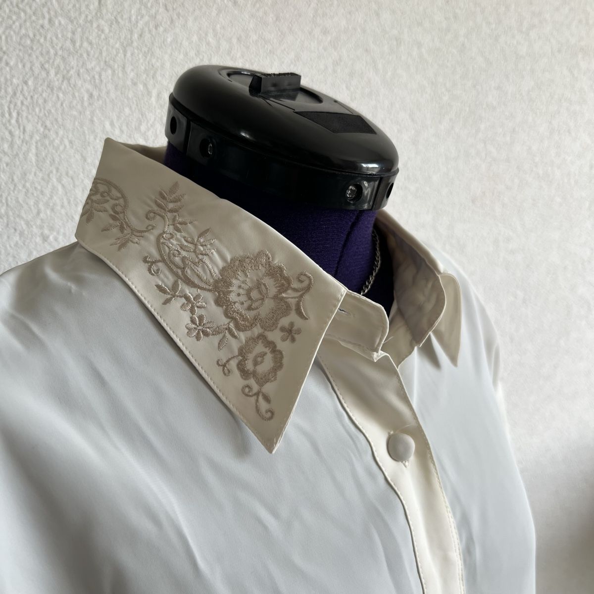 Camicette: Chemise J.CRESH Vintage Bluse Weiss S – Usato da Tagelswangen venduto da SpicyChicken 3