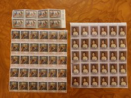 timbre du Vatican en feuille neufs
