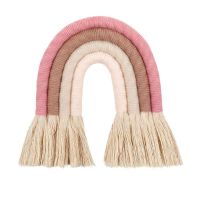 Makramee Regenbogen Candy Wandbehang NEU