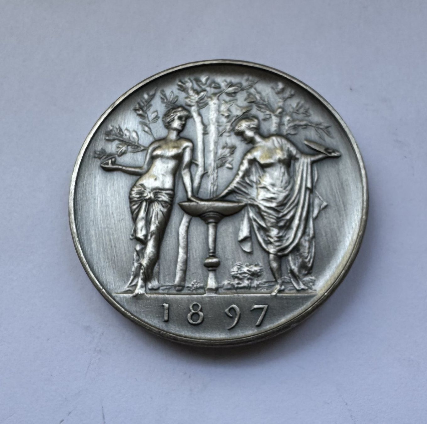 Medaglie: 1977 Medaille Arnold Böcklin versilbert unz – Nuovo (secondo la descrizione) da Unterbäch VS venduto da Wallis3944 1
