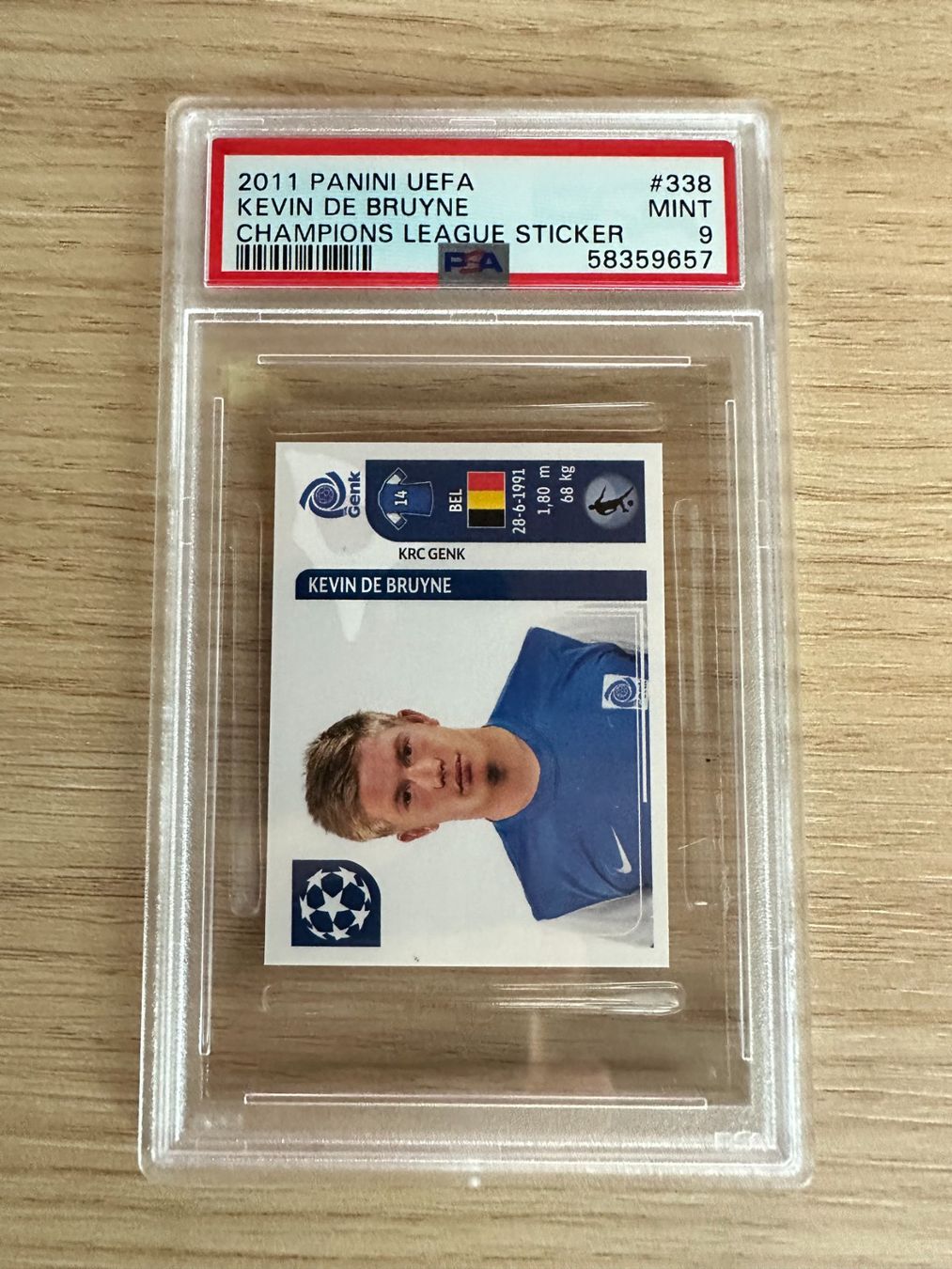 Panini Carte collezionabili: Kevin de Bruyne Panini UCL 2010/2011 Sticker PSA 9 – Nuovo (secondo la descrizione) da Hagendorn venduto da Pokecollectorch