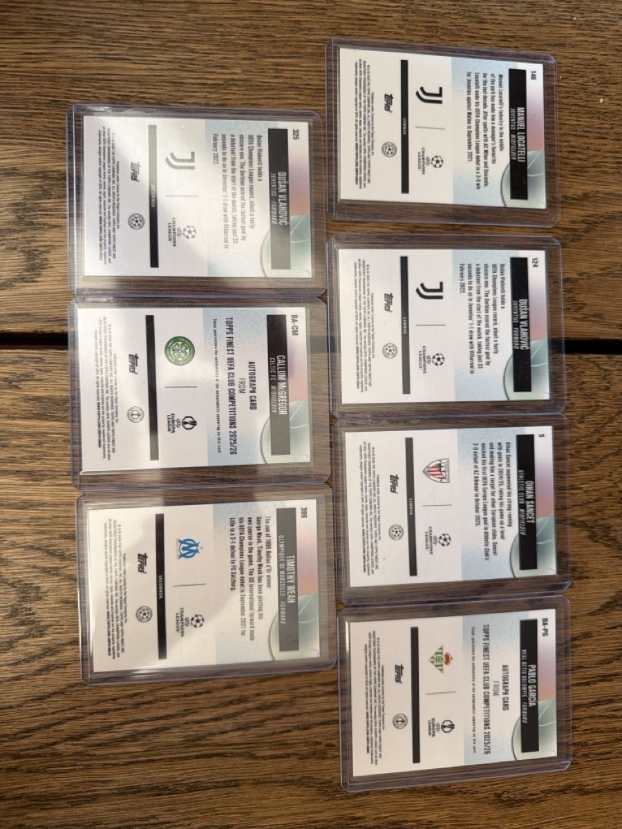 Topps Sammelbilder & Trading cards: 7 x Numbered / Auto UCC Topps Finest – Gebraucht aus Praz (Vully) von ShoreCards 1