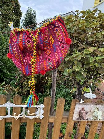 Kurdische Kelimtasche handgewoben Vintage