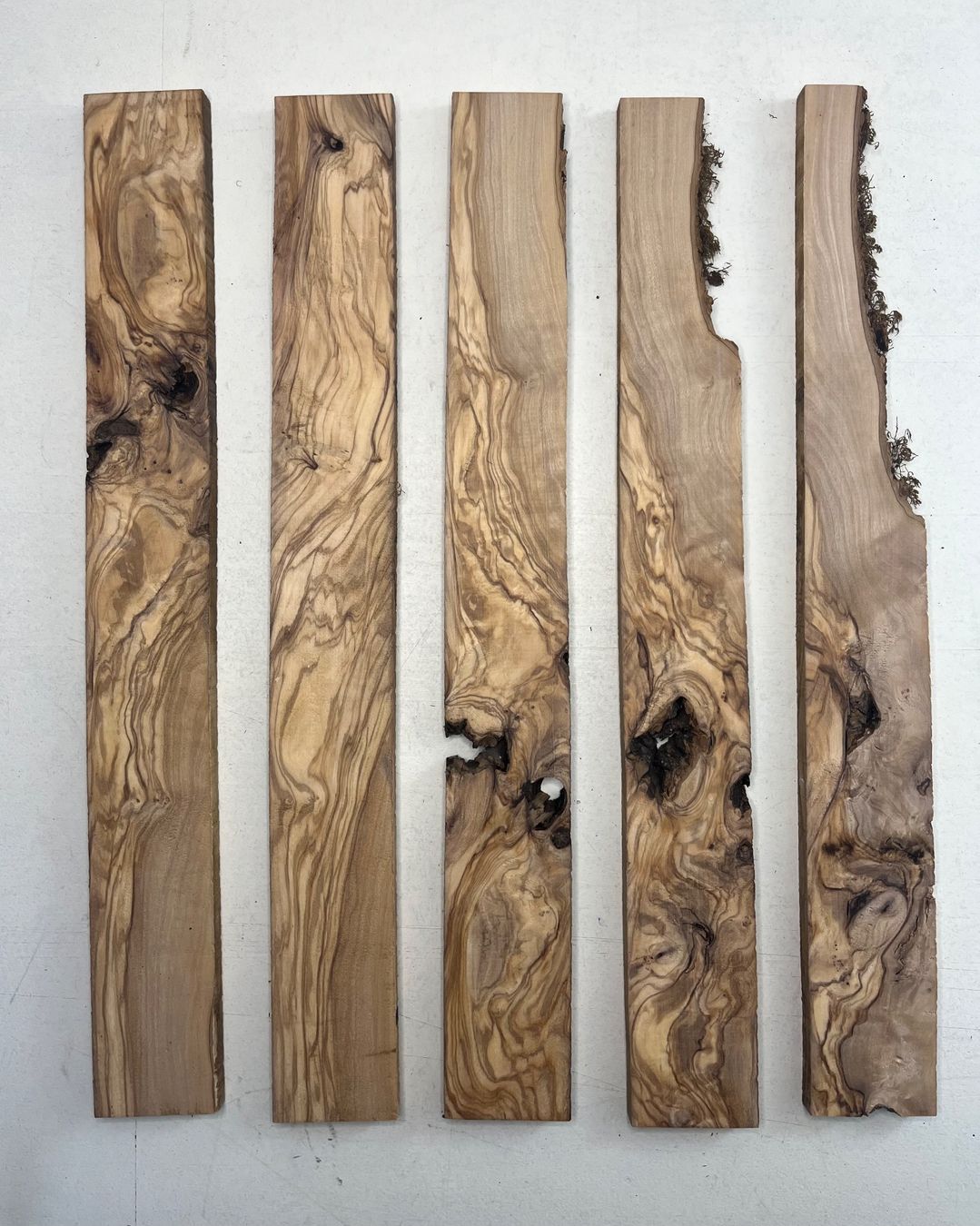 Articoli in legno: 5 Stk. Olivenholz – Usato da Weinfelden venduto da Kathydoes 1