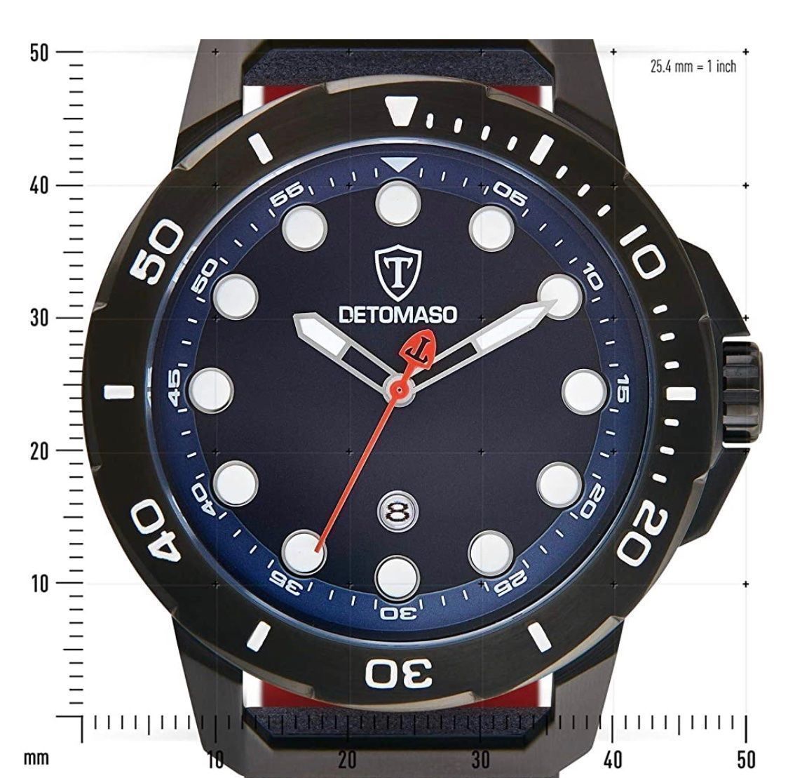 Uhren: DETOMASO USTICO Schwarz/Blau XL – Neu und originalverpackt aus Meilen von Schelmi99 3