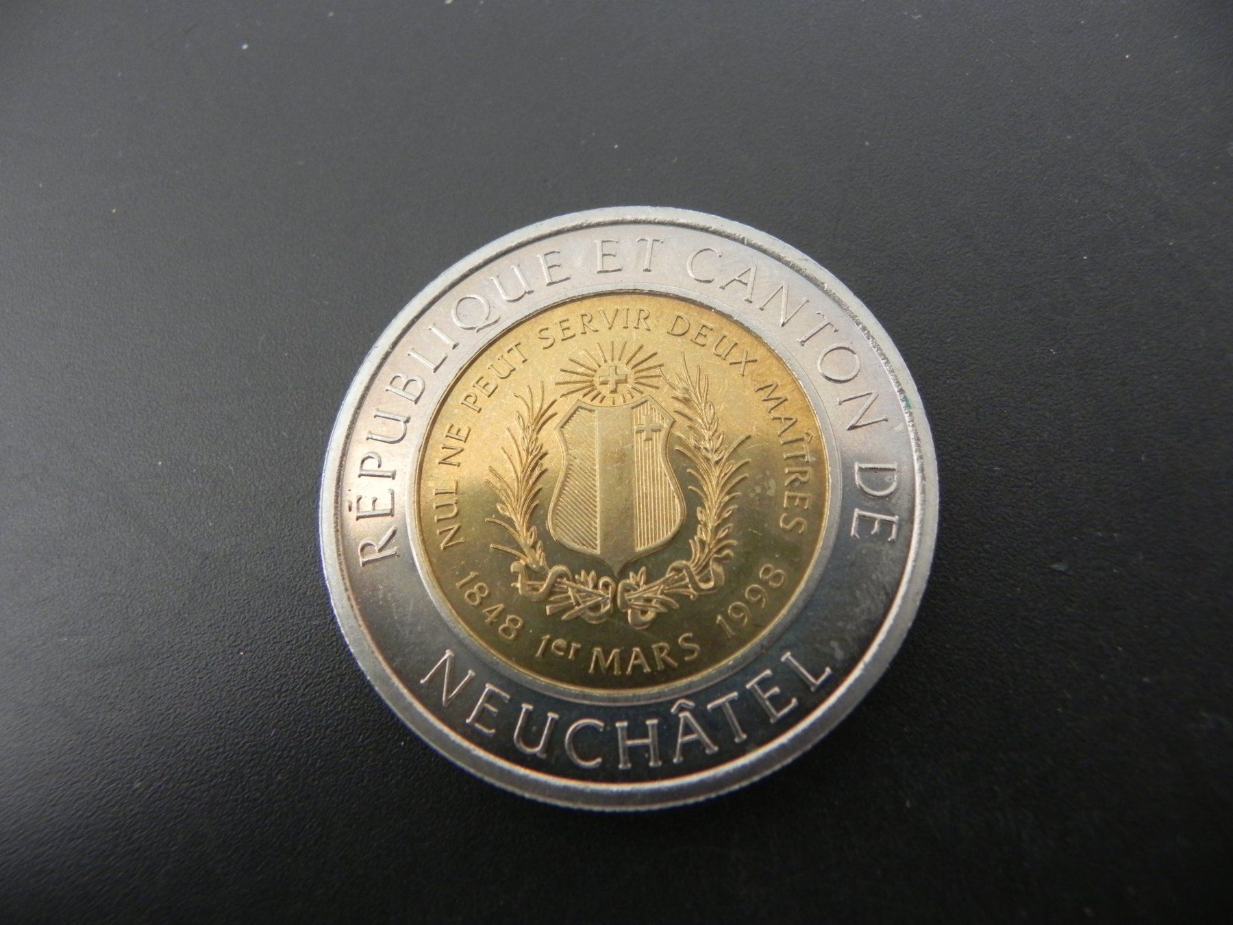 Medaglie: Neuchâtel 1 Alexis 1998 - 10 Francs – Usato da Biel/Bienne venduto da Gogolozi 1