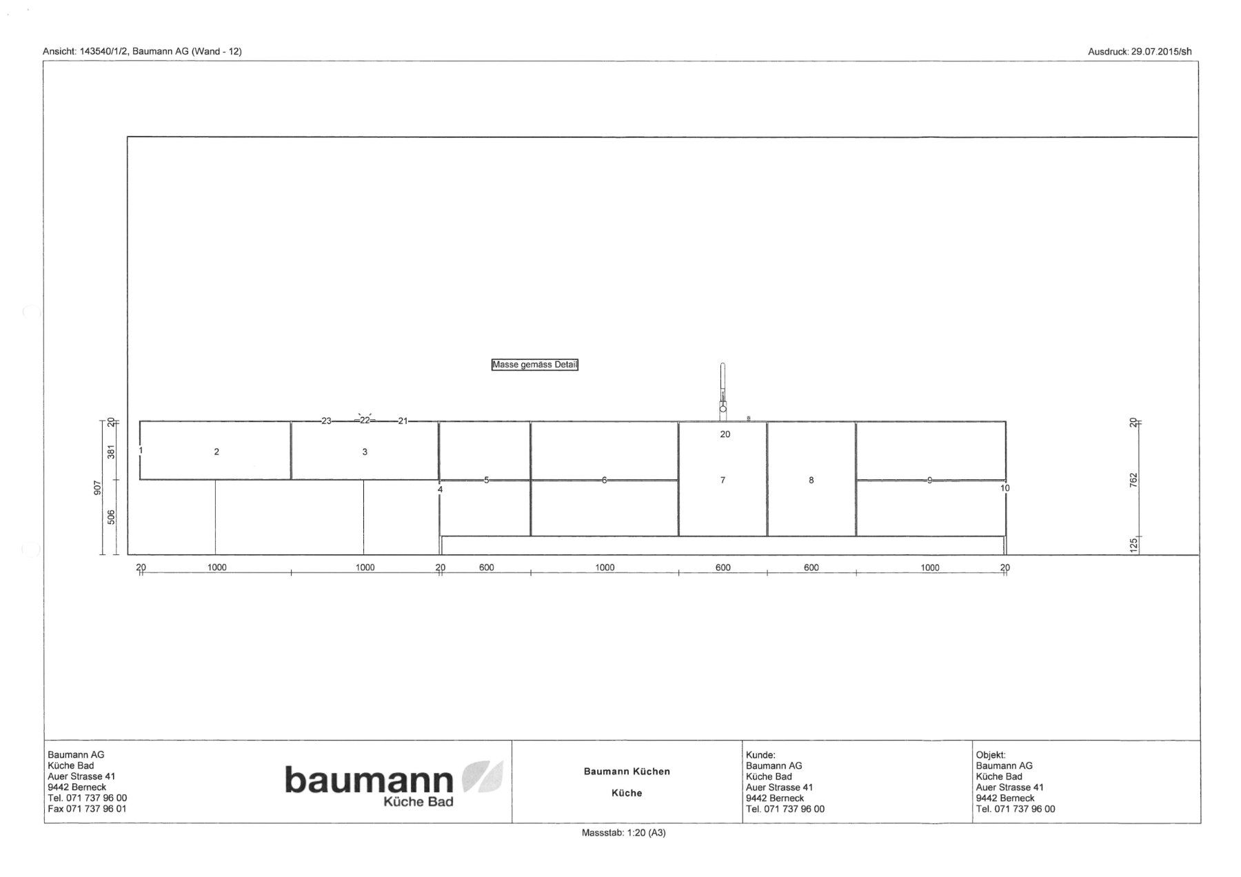 Cucine complete: Austellungsküche Stein- & Stahlfronten – Nuovo (secondo la descrizione) da Berneck venduto da baumann_ag 4