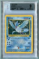 BGS 9 MINT Arktos Holo Fossil 1.Edition Deutsch