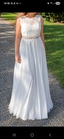 Wunderschönes weisses Kleid – Gr. 38–40