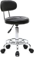 Ergonomischer Rollhocker Rückenlehne 360° Höhenverstellbar