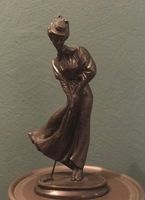 Bronze Golfspielerin Skulptur