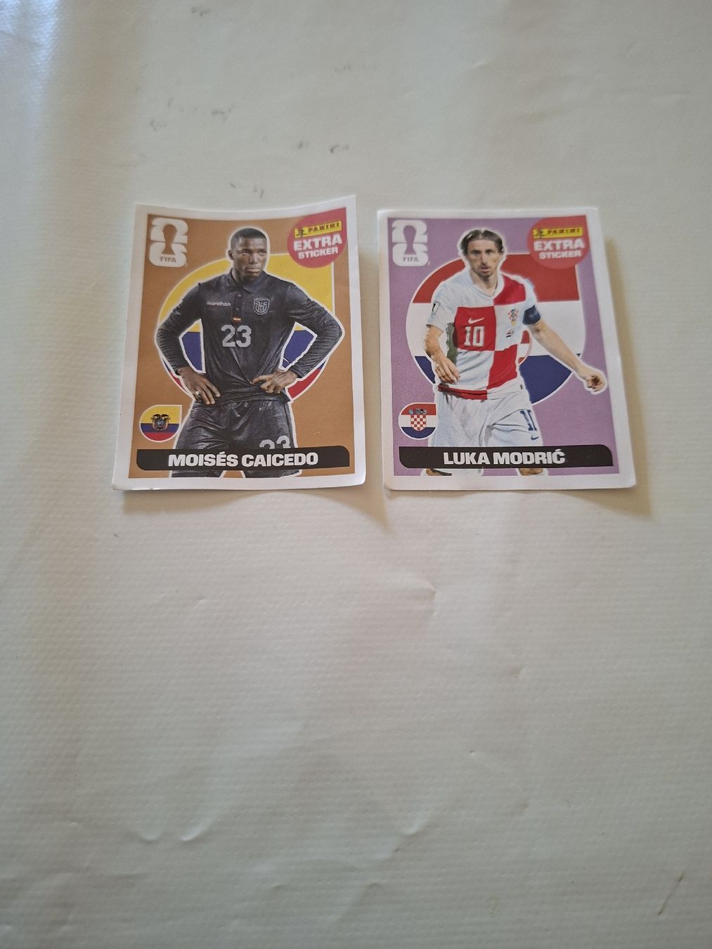 Panini Sammelbilder & Trading cards: 2 Panini Extra Stickers: Caicedo & Modrić. Great condition! – Neu und originalverpackt aus Zürich von Lolaad