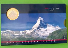 Schweizer Münzen-Set 2004 Matterhorn, Stempelglanz