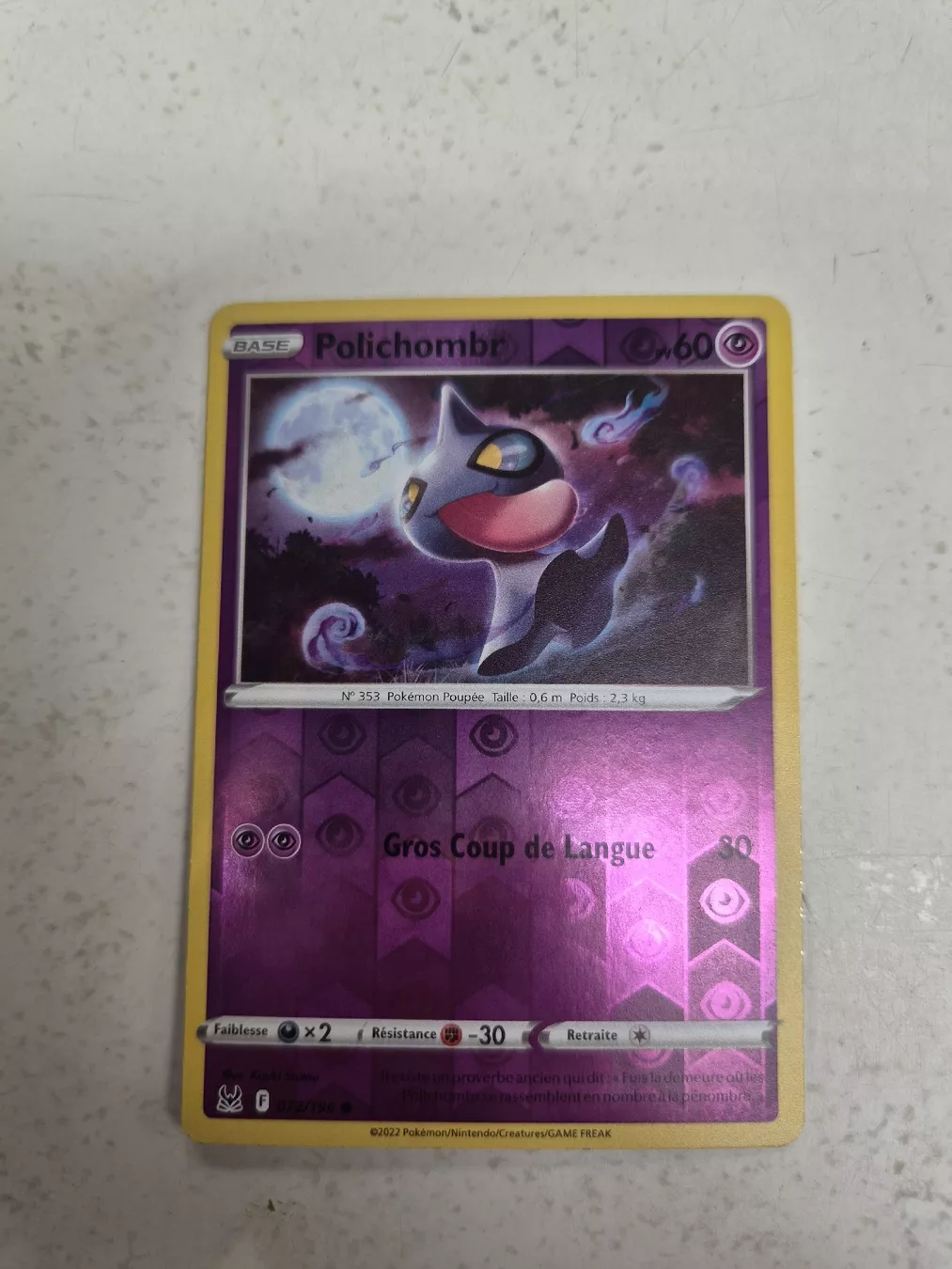 Pokémon Carte collezionabili: Polichombr Reverse 072/196 – Nuovo (secondo la descrizione) da Les Acacias venduto da S.Vieira