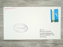 TR77 Enveloppe + Timbre England 1966