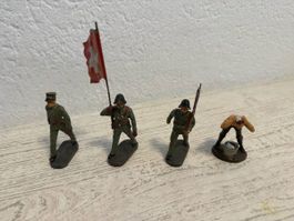 schweizer armee elastonin soldaten 4 stück