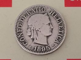 10 Rappen 1895 s-ss, nur 2,0 Mio!