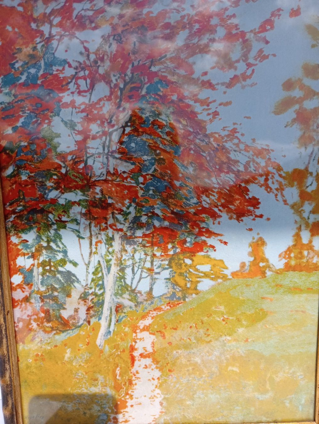 Gemälde: Antik Gemälde "Hugo Frey 1878-1938" Mischtechnik Holzrahmen – Gebraucht aus Oberdorf BL von Barocki888 5