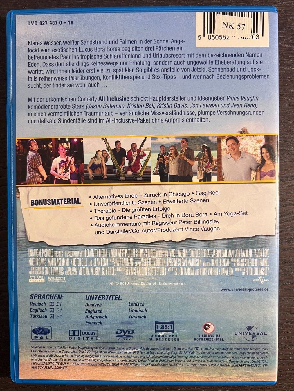 Tutti i DVDs: All Inclusive – Usato da Zürich venduto da FilmFreunde 1