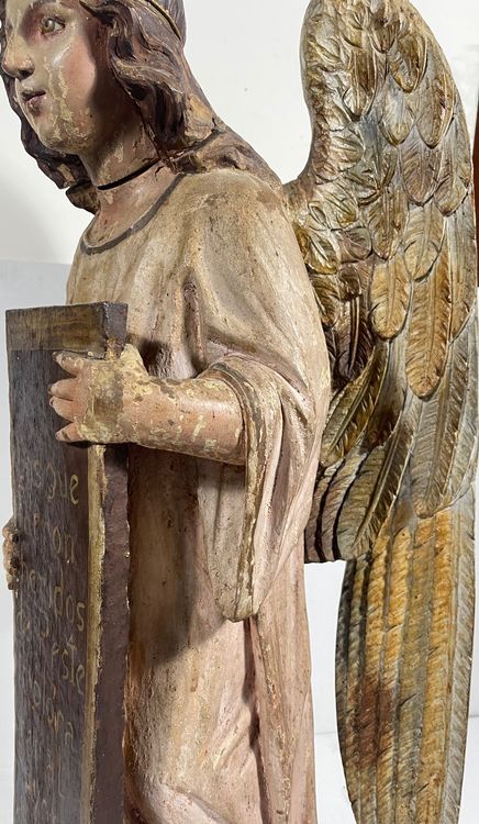 grosse-antike-heilige-engel-holz-skulptur-kaufen-auf-ricardo