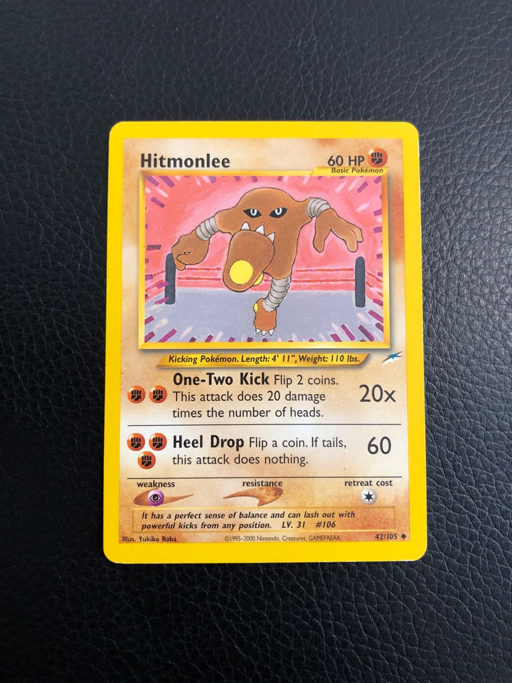 Pokémon Sammelbilder & Trading cards: Neo Destiny - Hitmonlee 42/105 Ab 1 – Gebraucht aus Paradiso von Pkmn10