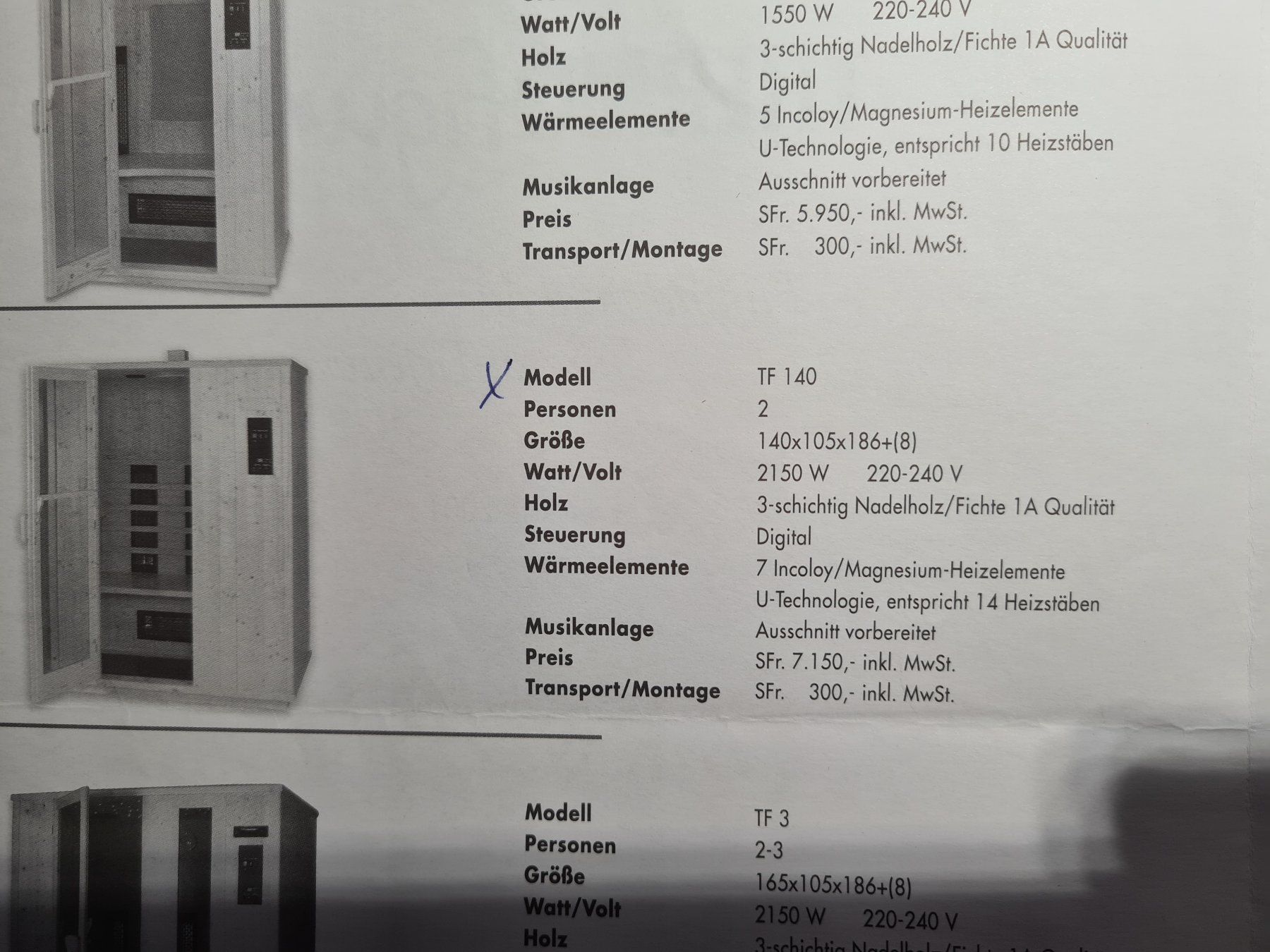 Saunas & Accessoires: Infrarot Sauna – D'occasion à Paspels par Birne4 4