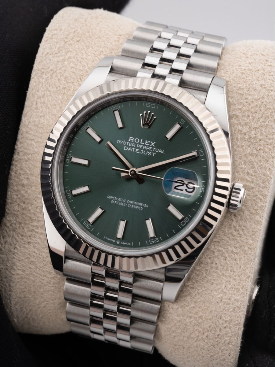 Rolex Orologi: Rolex Datejust 41 Mint Green – Usato da Zürich venduto da Timely_Deals