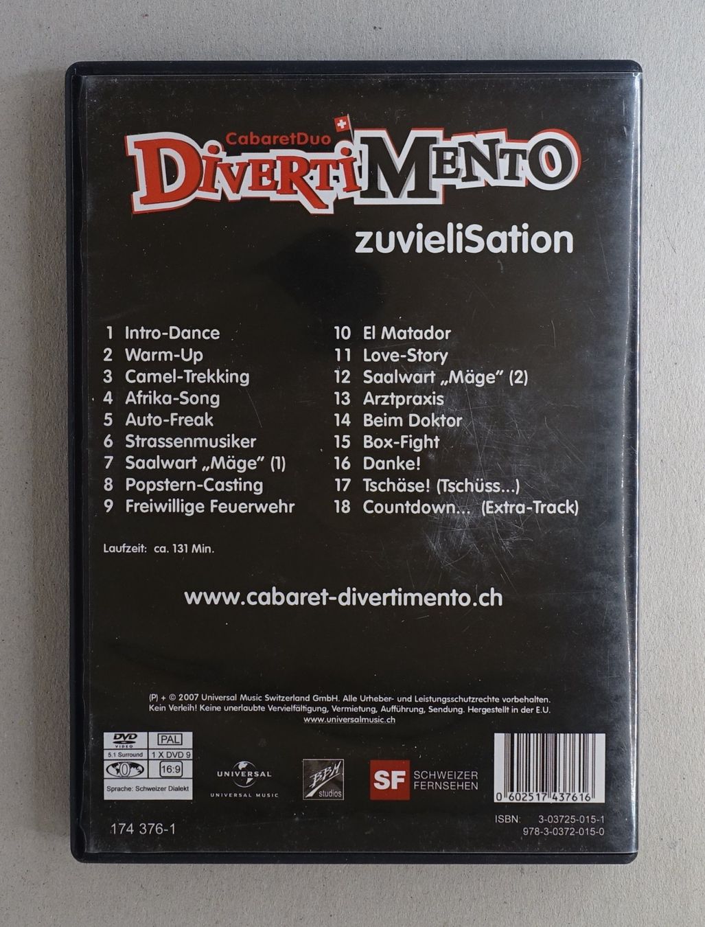 Alle DVDs: DivertiMento: zuvieliSation – Gebraucht aus Sessa von fraenklishop 1
