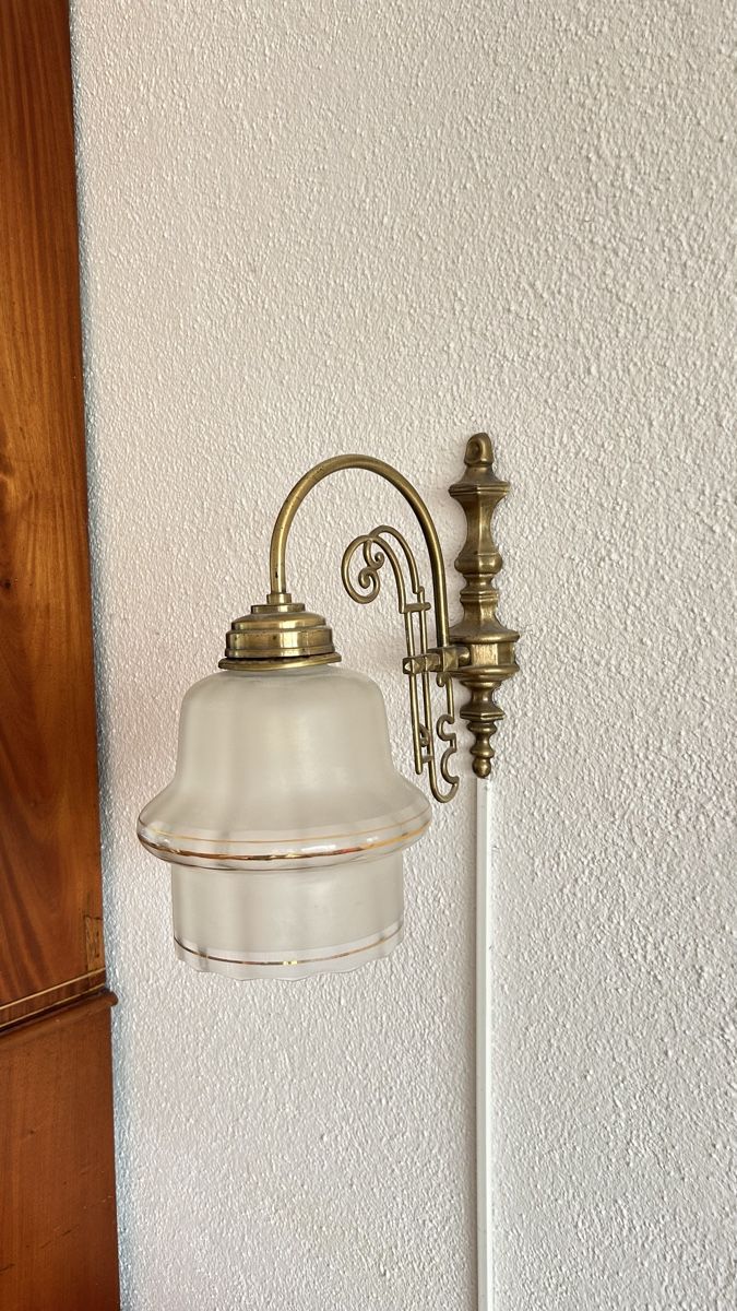 Lampade: Wandlampe Messing Glas – Usato da Rütihof venduto da serouni5406