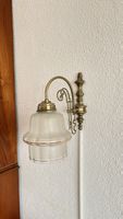 Wandlampe Messing Glas