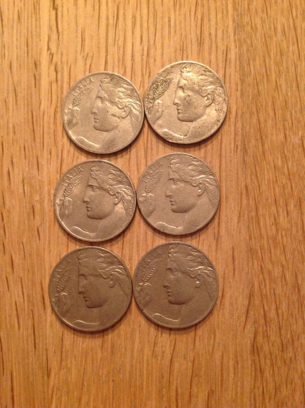 Alle Münzen: 6 pièces de 20 centimes d'Italie – Gebraucht aus Villars-sur-Glâne von Graca03 4