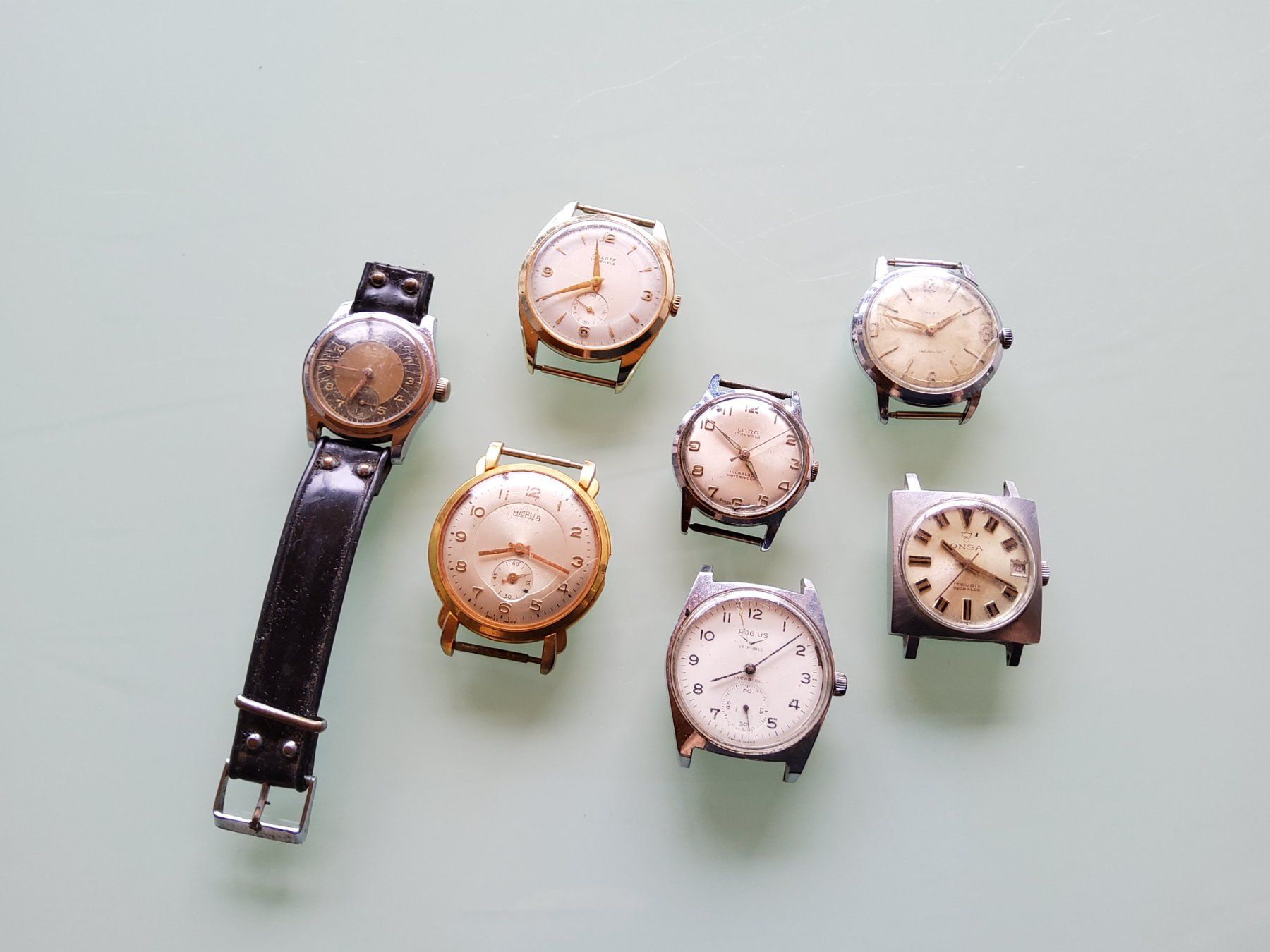 Uhren: Lot de 7 montres mécanique – Gebraucht aus Malleray von Broc-Mo