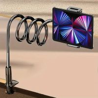 Tablet-Halter Spiralarm mit Tischklemme, schwarz