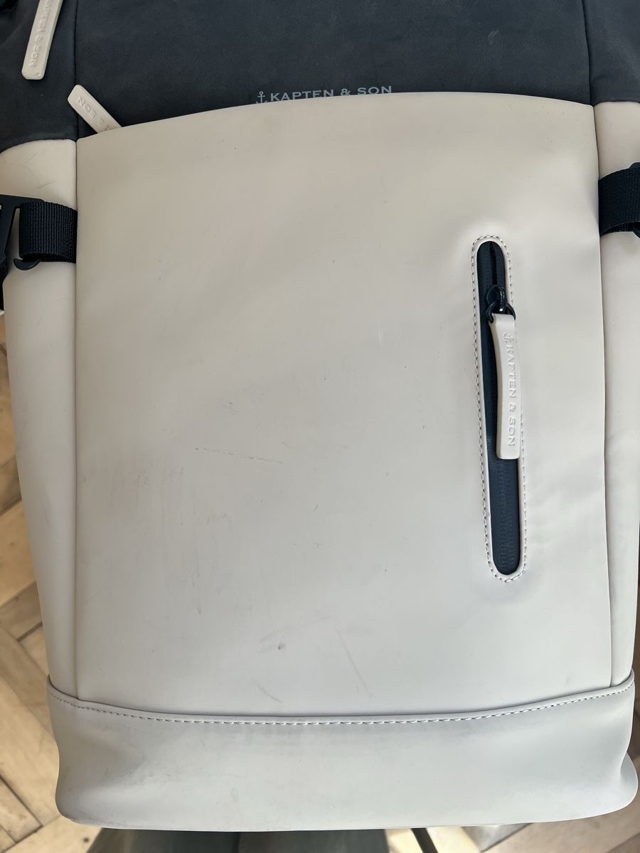 Kapten & Son Zaini: Kapten & Son Rucksack schwarz-beige – Usato da Rüti ZH venduto da GaWae 3
