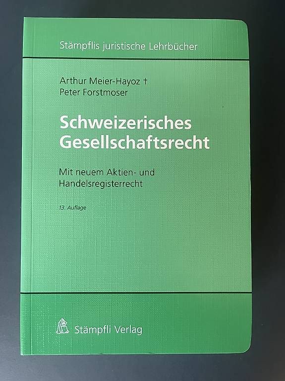 Libri: Schweizerisches Gesellschaftsrecht 13. Auflage – Usato da Luzern venduto da avi_jhr8