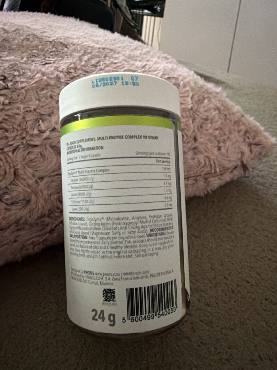 Aliments & Spécialités: Complément alimentaire DigeZyme 90 capsules Prozis – Neuf avec emballage d'origine à Genève par Soso68 1