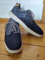 Herren-Halbschuhe jeansblau von Easy Street, Grösse 42