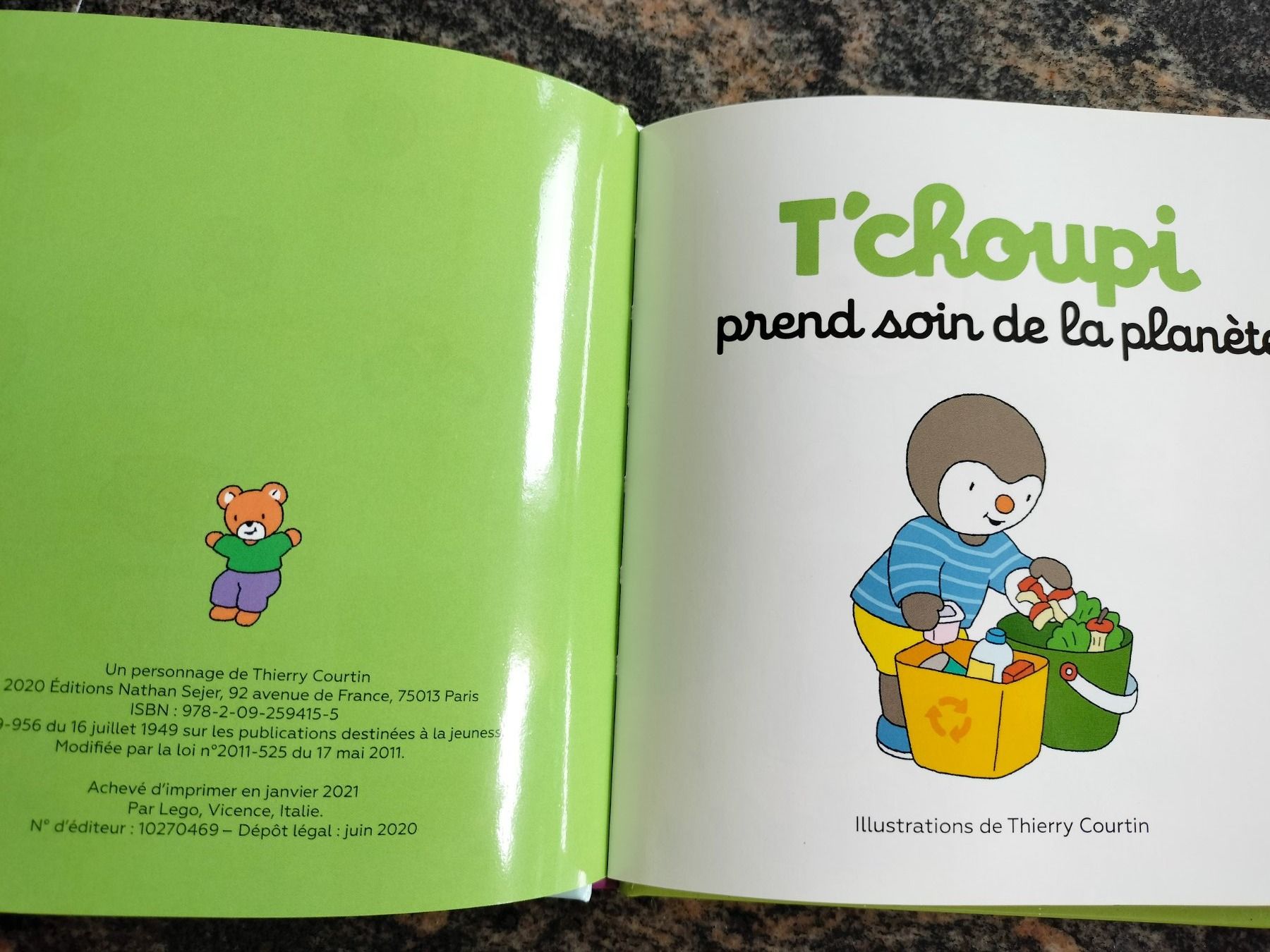 Bücher: T'choupi prend soin de la planète – Gebraucht aus Cortaillod von  1