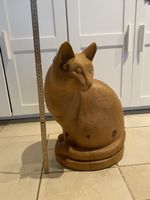 Holzskulptur „Katze“ von Walter Zimmermann