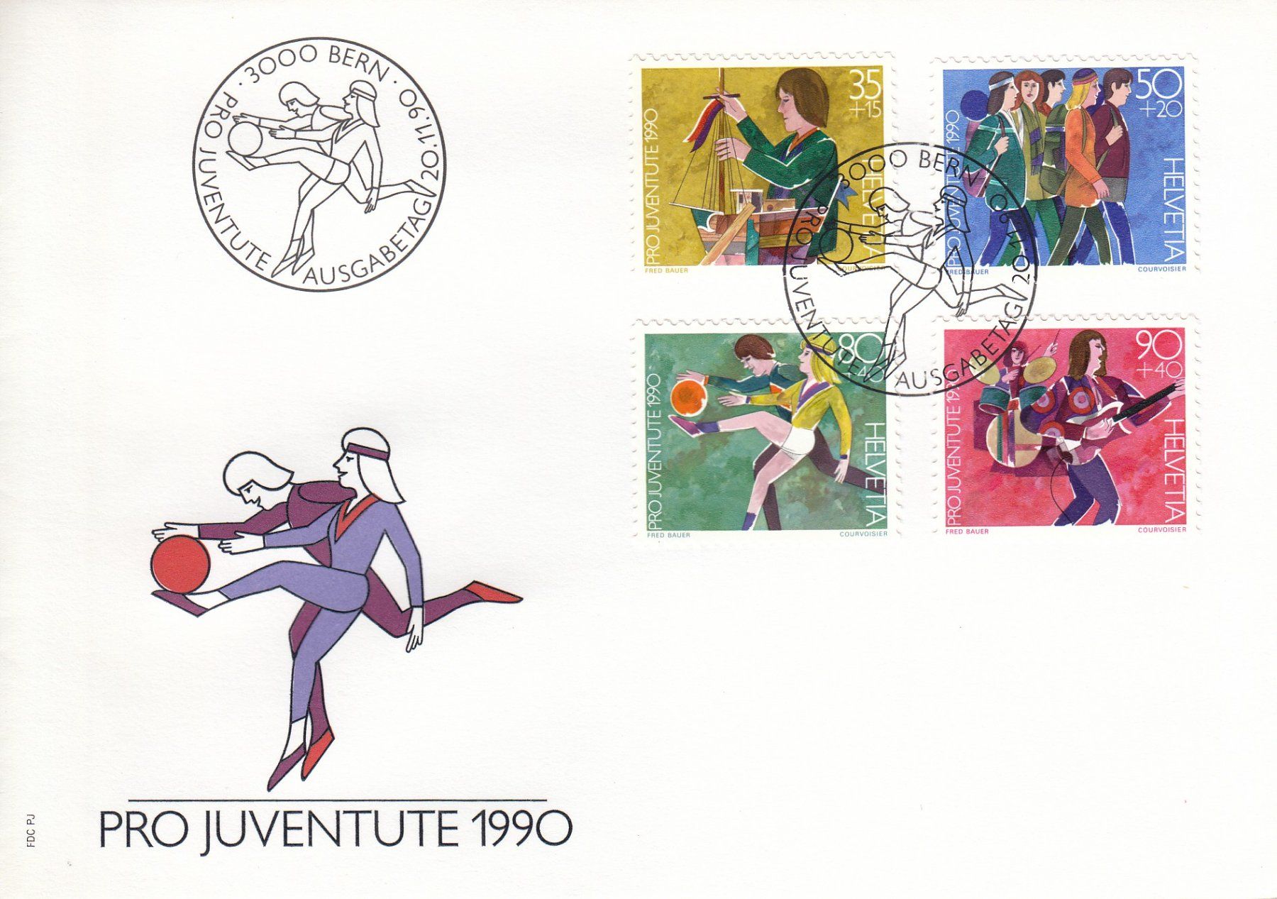Tutti i francobolli: 1990 Pro Juventute  FDC – Usato da Spreitenbach venduto da Mustang_1105