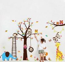 Stickers XXL arbre, singe 235 x 140cm