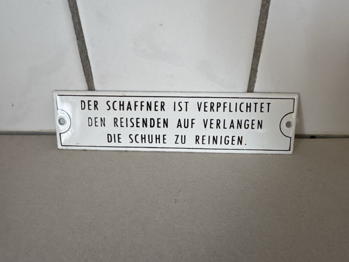 SBB/CFF/FFS Insegne: SBB-Email-Schild-4x16 cm Top. – Usato da Mellingen venduto da Wupper