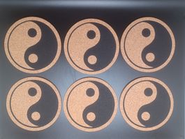 Untersetzer "Yin -Yang" Kork 9cm