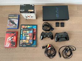 Sony PlayStation 2 Konsole mit Spielen und Zubehör